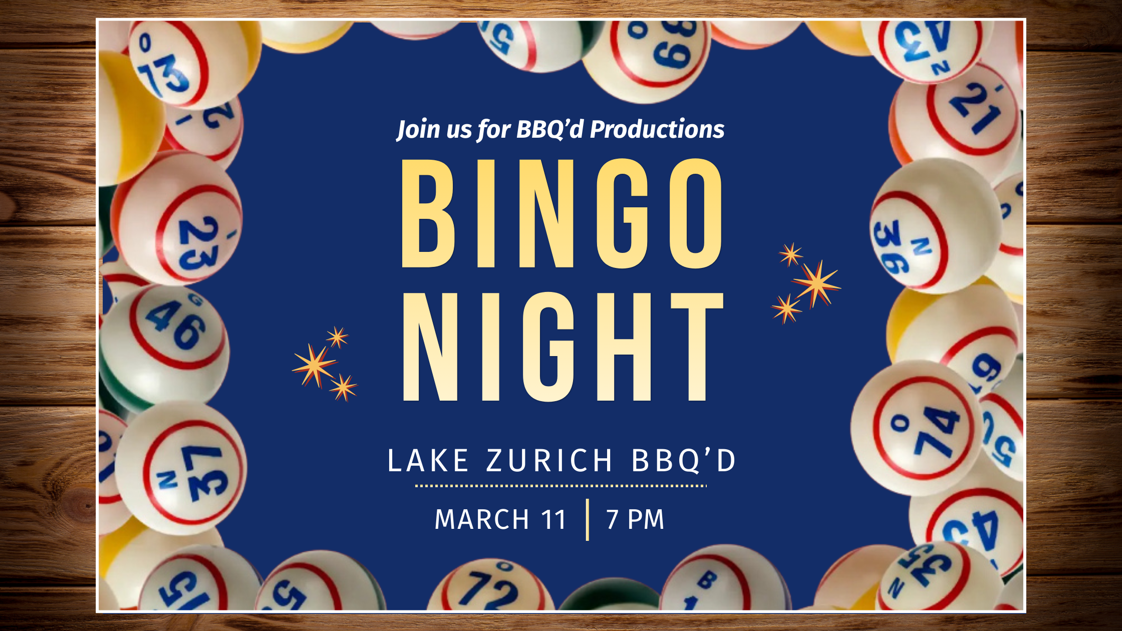 Family Bingo Night at BBQ'd Productions in Lake Zurich